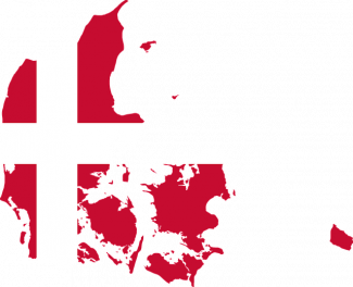 Danmark flagga karta