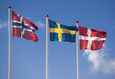 Skandinavian flags